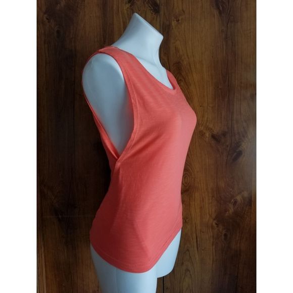 Lucy Savasana Coral Sleeveless Tee - Picture 2 of 5
